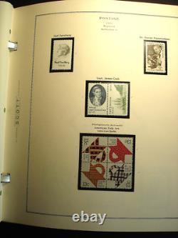1,015 U. S. Mint NH Stamps in 1978 to 1995 Scott National Stamp Album Nice