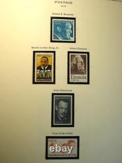 1,015 U. S. Mint NH Stamps in 1978 to 1995 Scott National Stamp Album Nice