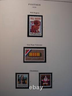 1,015 U. S. Mint NH Stamps in 1978 to 1995 Scott National Stamp Album Nice