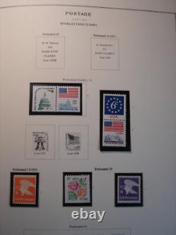 1,015 U. S. Mint NH Stamps in 1978 to 1995 Scott National Stamp Album Nice