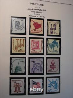 1,015 U. S. Mint NH Stamps in 1978 to 1995 Scott National Stamp Album Nice