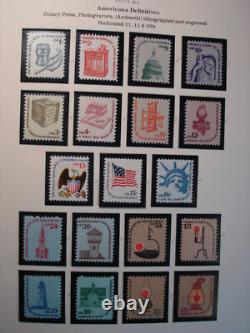 1,015 U. S. Mint NH Stamps in 1978 to 1995 Scott National Stamp Album Nice