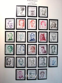 1,015 U. S. Mint NH Stamps in 1978 to 1995 Scott National Stamp Album Nice