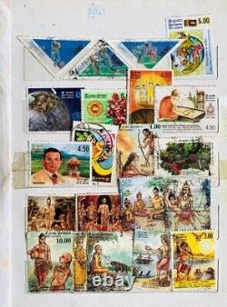 100s Ceylon Used Off Paper Stamps Collection British George Commonwealth Stamps