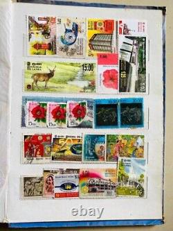 100s Ceylon Used Off Paper Stamps Collection British George Commonwealth Stamps