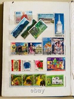 100s Ceylon Used Off Paper Stamps Collection British George Commonwealth Stamps