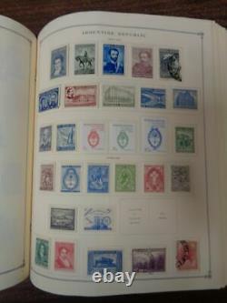 11 Volumes Scott International Stamp album collection Beg. 1980 A-Z no US