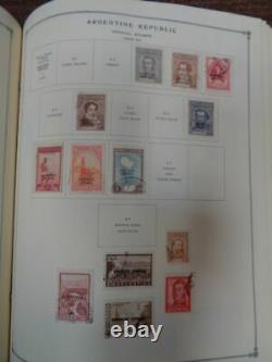 11 Volumes Scott International Stamp album collection Beg. 1980 A-Z no US