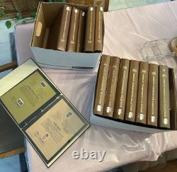 13 Album American Commemorative Stamp Collection 568 First Day Covers 1983-2001