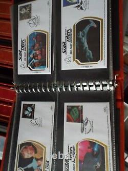 18 Albums Benham Silk Fdc Collection Luxury Binders & In Excellent Condition