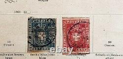 1851-1860 Italy States Tuscany Collection On Album Page Used Sg2248 Cv£1900