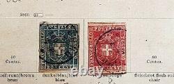 1851-1860 Italy States Tuscany Collection On Album Page Used Sg2248 Cv£1900