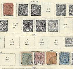 1863-1920 Italy Stamp Lot On Album Page