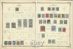 1866-1900 India Stamp Lot On Album Page, Great Collection