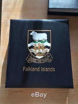 1878-1995 DAVO Falkland Islands I album, pristine collection, very high value