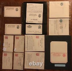 1892-2001 US Postal Reply Message Card Collection in Album