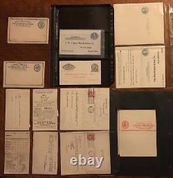 1892-2001 US Postal Reply Message Card Collection in Album