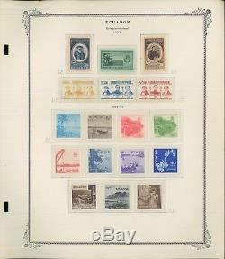 1896-1976 Ecuador Mint/Used Postage Stamp Collection 89 Album Pages Value $2065