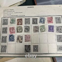 1899 Imperial Stamp Album Partially Filled With Stamps From All Over The World