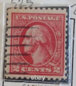 1918-1921 US Postage Collection On Album Page Mint/Used