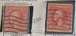 1918-1921 US Postage Collection On Album Page Mint/Used