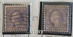 1918-1921 US Postage Collection On Album Page Mint/Used