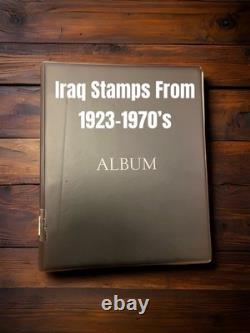 1920's-1970's IRAQ RARE STAMPS COLLECTION/ALBUM IRAQ SAVES PALESTINIAN STAMPS