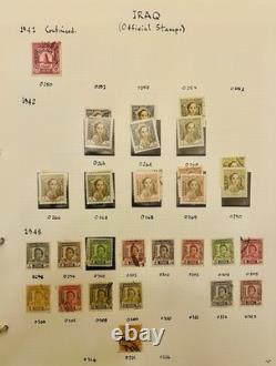 1920's-1970's IRAQ RARE STAMPS COLLECTION/ALBUM IRAQ SAVES PALESTINIAN STAMPS