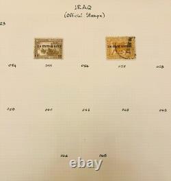 1920's-1970's IRAQ RARE STAMPS COLLECTION/ALBUM IRAQ SAVES PALESTINIAN STAMPS
