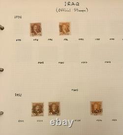 1920's-1970's IRAQ RARE STAMPS COLLECTION/ALBUM IRAQ SAVES PALESTINIAN STAMPS