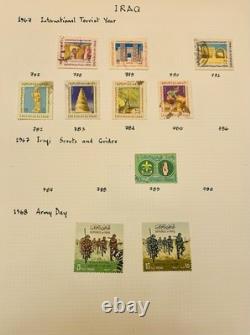 1920's-1970's IRAQ RARE STAMPS COLLECTION/ALBUM IRAQ SAVES PALESTINIAN STAMPS