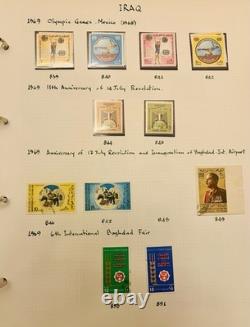 1920's-1970's IRAQ RARE STAMPS COLLECTION/ALBUM IRAQ SAVES PALESTINIAN STAMPS