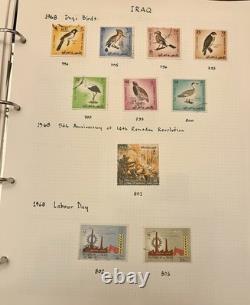 1920's-1970's IRAQ RARE STAMPS COLLECTION/ALBUM IRAQ SAVES PALESTINIAN STAMPS