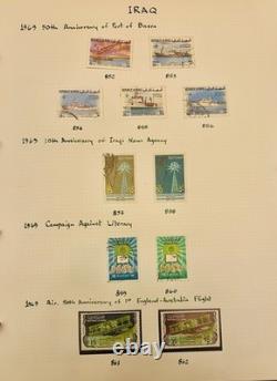 1920's-1970's IRAQ RARE STAMPS COLLECTION/ALBUM IRAQ SAVES PALESTINIAN STAMPS