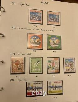 1920's-1970's IRAQ RARE STAMPS COLLECTION/ALBUM IRAQ SAVES PALESTINIAN STAMPS