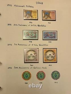 1920's-1970's IRAQ RARE STAMPS COLLECTION/ALBUM IRAQ SAVES PALESTINIAN STAMPS
