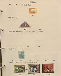 1920's-1970's IRAQ RARE STAMPS COLLECTION/ALBUM IRAQ SAVES PALESTINIAN STAMPS