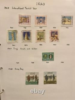 1920's-1970's IRAQ RARE STAMPS COLLECTION/ALBUM IRAQ SAVES PALESTINIAN STAMPS