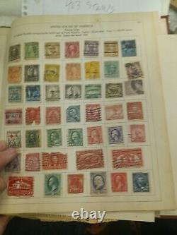 1931 PARAGON INTERNATIONAL POSTAGE STAMP ALBUM With 403 stamps See pics! Free ship