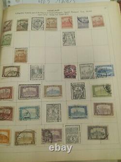 1931 PARAGON INTERNATIONAL POSTAGE STAMP ALBUM With 403 stamps See pics! Free ship