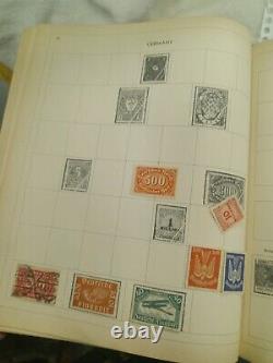 1931 PARAGON INTERNATIONAL POSTAGE STAMP ALBUM With 403 stamps See pics! Free ship