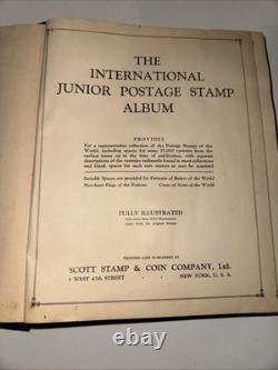 1935 Scott International Junior Stamp Album W Over Worldwide Stamps Us