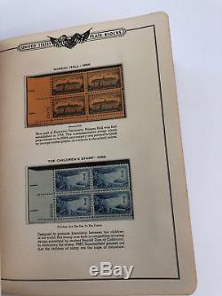 1938-1952 American Plate Block Album Minkus Collection Lot 451 Mint Stamp Blocks