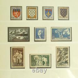 1940-1956 France Stamp Collection on Lindner Album
