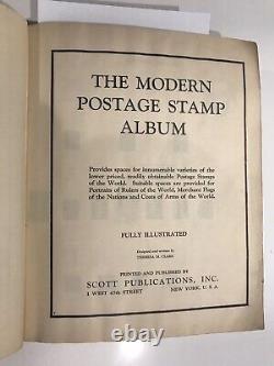 1940 Scott Modern Postage Stamp Album Loaded withover 2000 Stamps