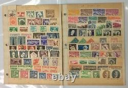 1950s Big World Stamp Collection in Miniature Sheet Album