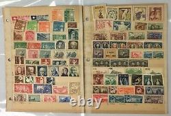 1950s Big World Stamp Collection in Miniature Sheet Album