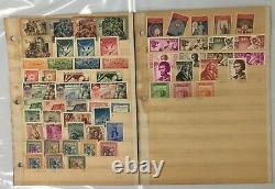 1950s Big World Stamp Collection in Miniature Sheet Album