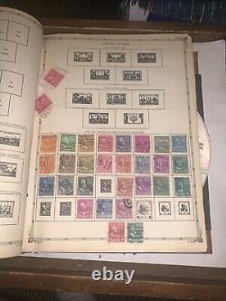 1957 Aristocrat World Stamp Album Post Binder Many Stamps Foreign & Domestic