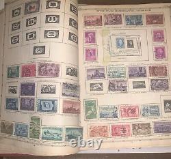 1957 Aristocrat World Stamp Album Post Binder Many Stamps Foreign & Domestic